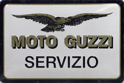 Wandbord - Moto Guzzi Servizio - 20x30cm