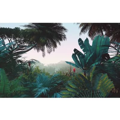 Fotobehang Jungle Morning - Meerkleurig - 2,50m X 400cm