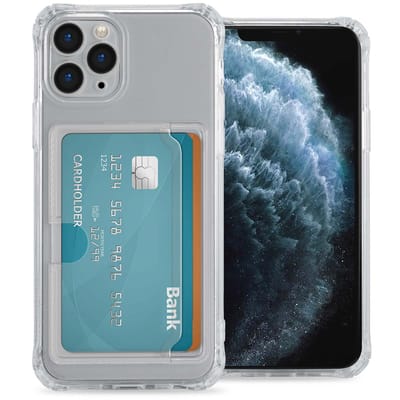 imoshion Softcase Backcover met pasjeshouder voor de Apple iPhone 11 Pro - Transparant