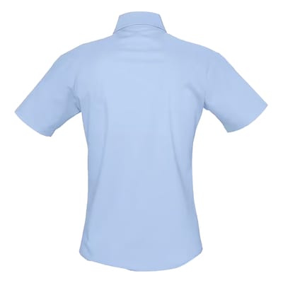 SOLS Dames/Dames Elite Oxford Blouse met Korte Mouwen (Hemelsblauw)