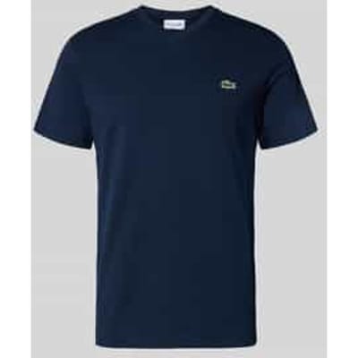 T-shirt met labelstitching, model 'Basic'