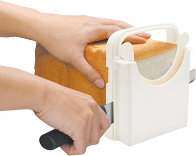 Broodsnijmachine met Snijgids - Snijd Perfecte Sandwiches en Toast in Verschillende Dichtheden