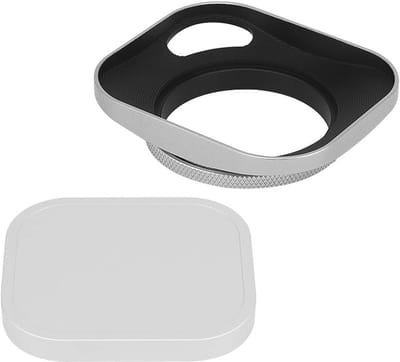 46mm Vierkante Metaal Schroef-in Lenskap met Metalen Deksel voor Leica Rangefinder Camera en E46 Filterdraad, Ideaal voor Fotografie en Beeldkwaliteit