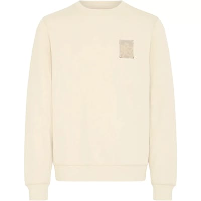 Blend Heren Shirt Lange Mouw Casual L/S met Borduurwerk Ronde Hals Ribboorden