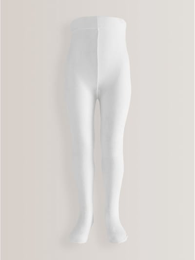 Next - Meisjes - 40-denier maillot met stippen - Wit