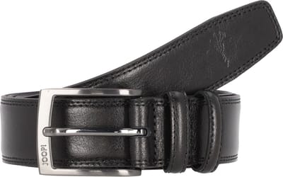 JOOP! Leren Riem Double Quilted Coll. Belt 3,5 CM W90 Black Zwart