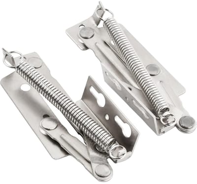 Dailygoods- Scharnieren Hoogwaardige Veerscharnieren - Kleine Scharnieren - Scharnieren Keukenkastjes - Scharnieren Zwart - Scharnierpen - Duurzaam Galvaniseerd Staal - Deurhengsels