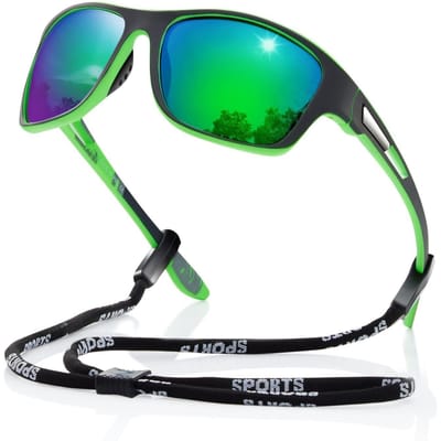 Lunettes de soleil de sport pour cyclisme Protection UV Hommes Film Coloré Verre Miroir Lunettes de Protection 3040