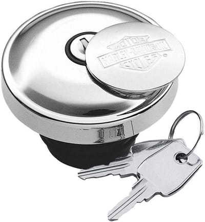 Harley-Davidson Tankdop met Bar & Shield Logo - Afsluitbaar met 2 Sleutels - Chroom