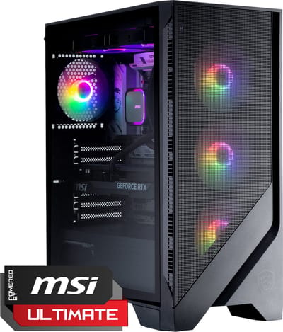 MSI AMD Game PC - GeForce RTX 5070 12GB - AMD Ryzen™ 7 9700X - 32GB DDR5 - 1TB SSD - WiFi + Win 11 Home