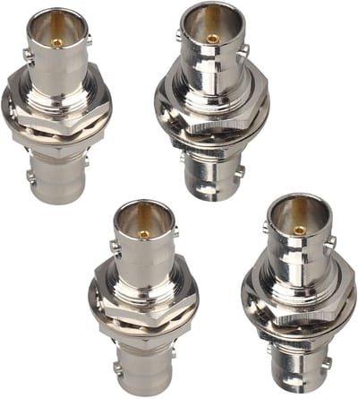 Allecto - BNC Female Barrel Connector - Antennas Coaxial Extension Cable - Surveillance System Video - CCTV Camera - DVR Recorder - SDI Device -