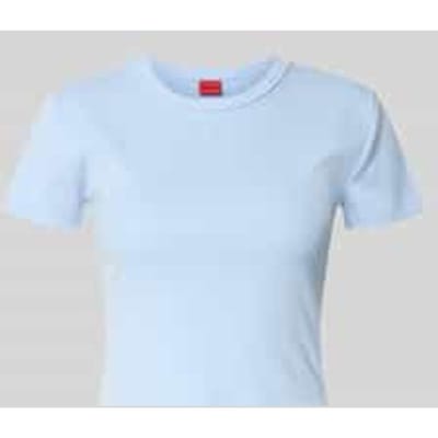 slim fit T-shirt van katoenmix model 'DELANOR'