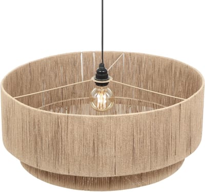 TRIO SMILLA - Hanglamp - Zwart mat - excl. 1x E27 4 W - Plafondbevestiging - In hoogte verstelbaar - D: 60cm