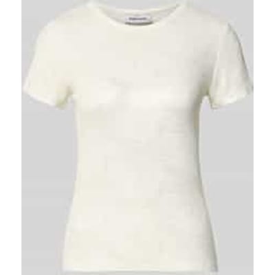 T-shirt van mix van viscose en elastaan in all-over look