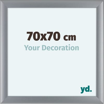 Your Decoration - Fotolijst 70x70 cm - MDF - Zilver Mat - Como
