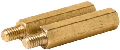 Dailygoods - Hex Messing Spacer - M2.5 Schroef Moer - Duurzaam en Anticorrosief - 50 Stuks - Voor Huis en Kantoor - M2.5*11+6mm