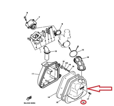 Couvercle de boite a air origine pour Scooter Benelli 50 491 Rr Neuf