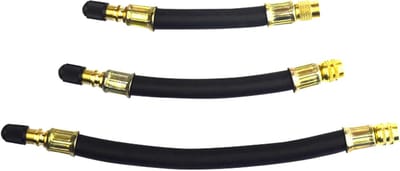 Flexibele Rubber Verlenging voor Ventieladapter met Ventieldop voor Auto's, Vrachtwagens en Motoren - 100mm/120mm/140mm, Ideaal voor Fietsen en Onderhoud