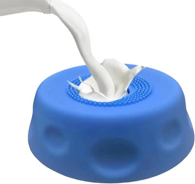 Honden Likbak - Voerbal Speelgoed - Langzaam Eten - Antislip Zuigkracht - 18x15x7 cm - Blauw