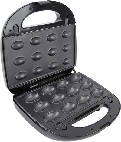 Ontbijt Maker - Wafelijzer Donutmaker - Snelle Maaltijden Maken - 6-in-1 Verwisselbare Platen - 24 x 23 x 11 cm