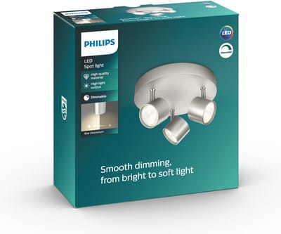 Philips Star opbouwspot - 3-lichts - aluminium
