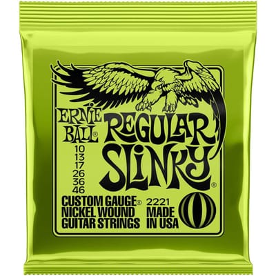 Ernie Ball Regular Slinky - Elektrische Gitaarsnaren - 10-46 - Nickel Wound - Industrie Standaard