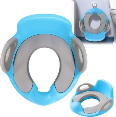 Kindertoiletbril met Antislip en Spatbescherming - Zittingtrainer voor Potje Oefenen
