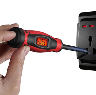 Spanningstester - Spanningszoeker - Elektrisch Controleren - Contactloos Meten - 20 cm Lengte - Rood