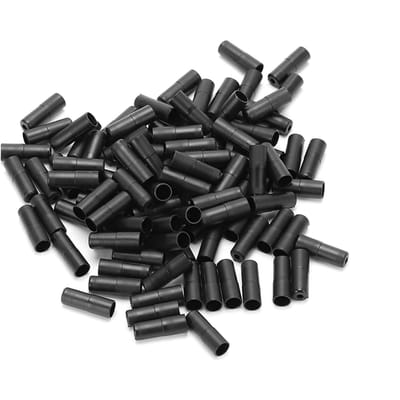 100 stuks Remkabel Einden Zwarte Plastic Behuizing Aderhuls Fietskabel Eindkappen voor 5mm Diameter Rem