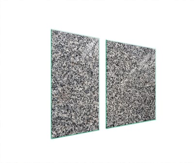 TMK ArtDeko Serie - Glazen Beschermplaat - 90x52 cm - Graniet Design - Veelkleurig