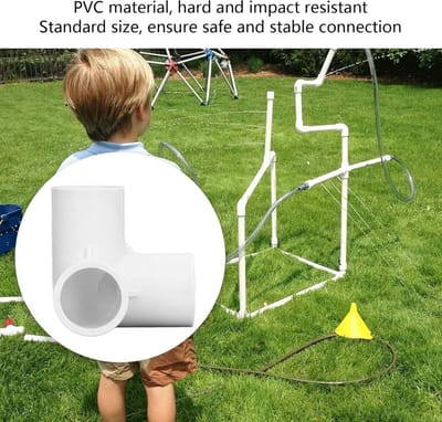 10x PVC 3-Weg T-Verbinders voor 20mm Buis - Hoekstukken voor DIY Constructie