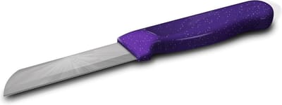 Solingen Kartelmes – Tomatenmes met Kartel – Robuust Handvat – RVS – 18,5 cm met Blade Cover – Paars Glitter