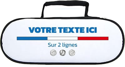 Tas met ballen - Sporttas Jeu de Boules - Ballen opbergen - Personaliseerbare tekst