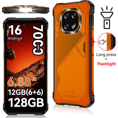 [Verzending vanuit Polen] Robuuste smartphone Cubot KingKong ES 5, Android 16,tot 12GB RAM (6+6GB) + 128GB ROM, 6,88-inch 120Hz-scherm, 7000mAh, NFC, gezichts- en vingerafdrukherkenning, 64MP+16MP,