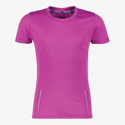 Osaga Dry meisjes sport T-shirt paars - Maat 116