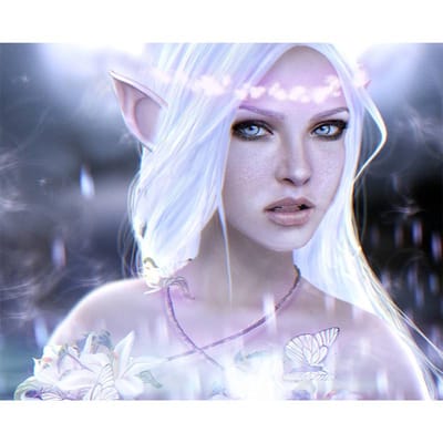 DIY Diamond Painting Fairy Girl Portret Kralen Borduren Foto van Strass Kruissteek 20X30CM