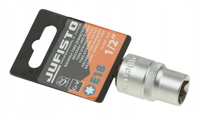 Jufisto Torx E-18 Dopslagsleutel 1/2" Cr-V