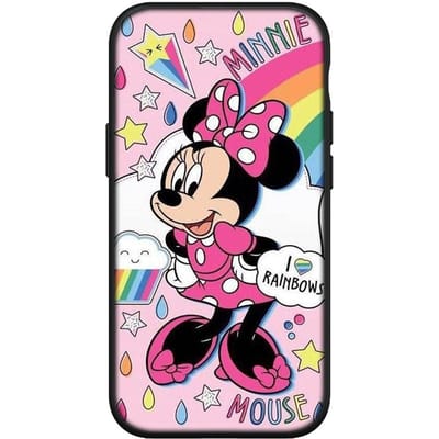 voor iPhone 15 14 Xiaomi Redmi Note 13 12 11 Pro Max X 8 7 XR Samsung Galaxy A24 A15 A05 S24 S23 Huawei OPPO A38 Mickey Minnie Mouse Zwarte Telefoonhoes for OPPO A96 5G