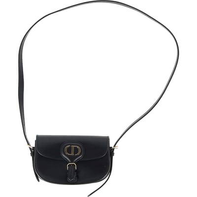 Dior Nieuwe Dior Bobby Mini Handtas in Zwart Kalfsleer