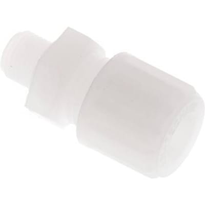 8x6mm & G1/8'' PVDF Rechte Knelfitting Buitendraad 10bar