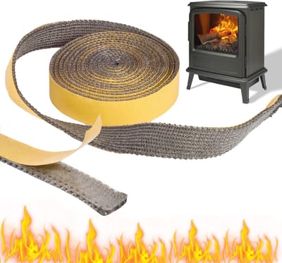 Ovenafdichtband 18 mm x 3 mm voor Kachels, Boilers en Industriële Ovens - Hittebestendig en Waterdicht Afdichtmateriaal voor Optimale Isolatie