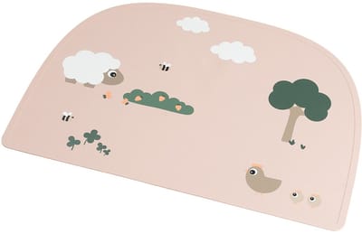 Done By Deer Tiny Farm Siliconen Placemat - Powder