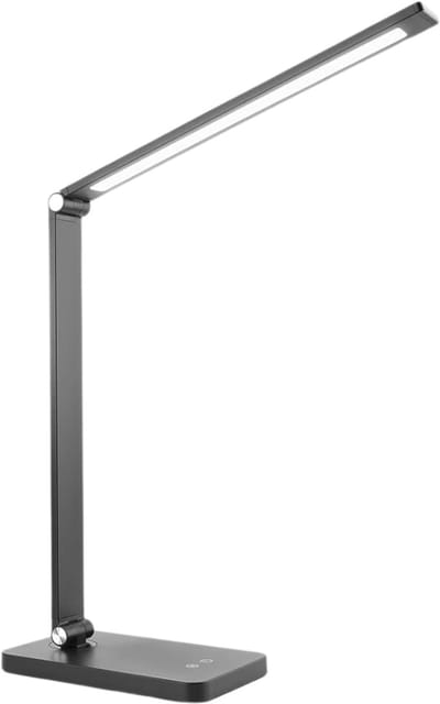 VIN® Bureaulamp led dimbaar daglicht - USB oplaadbaar - 5 kleurenfuncties - Daglichtlamp - Touchscreen - Lichttherapielamp - Hobby lamp voor schilderen, puzzelen – UV-Vrij - Tafellamp/lamp staand - Zwart