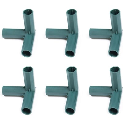 12PCS Connecteur de Cadre de Jardinage 16mm Connecteurs de Cadre de Serre en Plastique pour Abris Pare-Soleil pour Raisins