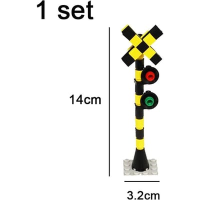 MOC Stad Verkeerslichten Verkeersborden Afzetting Signaallicht Snelheidslimiet ZELF BOUWEN Bouwsteen Scène Constructie Minifiguren Accessoires