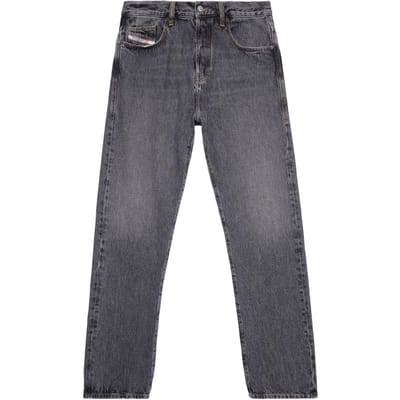 Diesel Heren Viker rechte jeans (Zwart)