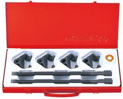 Veercompressor Set - Schroefveer Tang - Ophanging Reparatie - Smeedijzeren Kaken - 85-370mm - Zwart