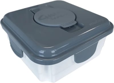 Cheeky Wipes - Mucky Container - Grijs - Voor Herbruikbare Babydoekjes - BPA-vrij - Makkelijk te sluiten - Tot wel 25 doekjes opbergen