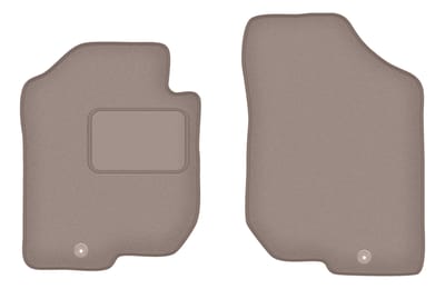 Beige voormatten voor: Kia Carens III 7-zits (2006-2010)