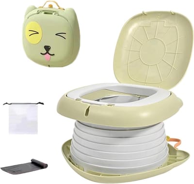 Toiletverkleiner voor kinderen - klein potje - reizen - zitverhoging voor baby's - tas - jongens en meisjes - binnen en buiten - draagbaar toilet